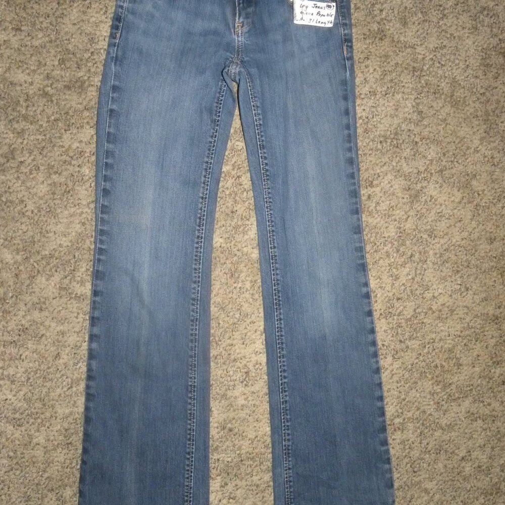 Women Size 0 R (Regular - 31 Length) - Wide Leg Jeans by Banana Republic